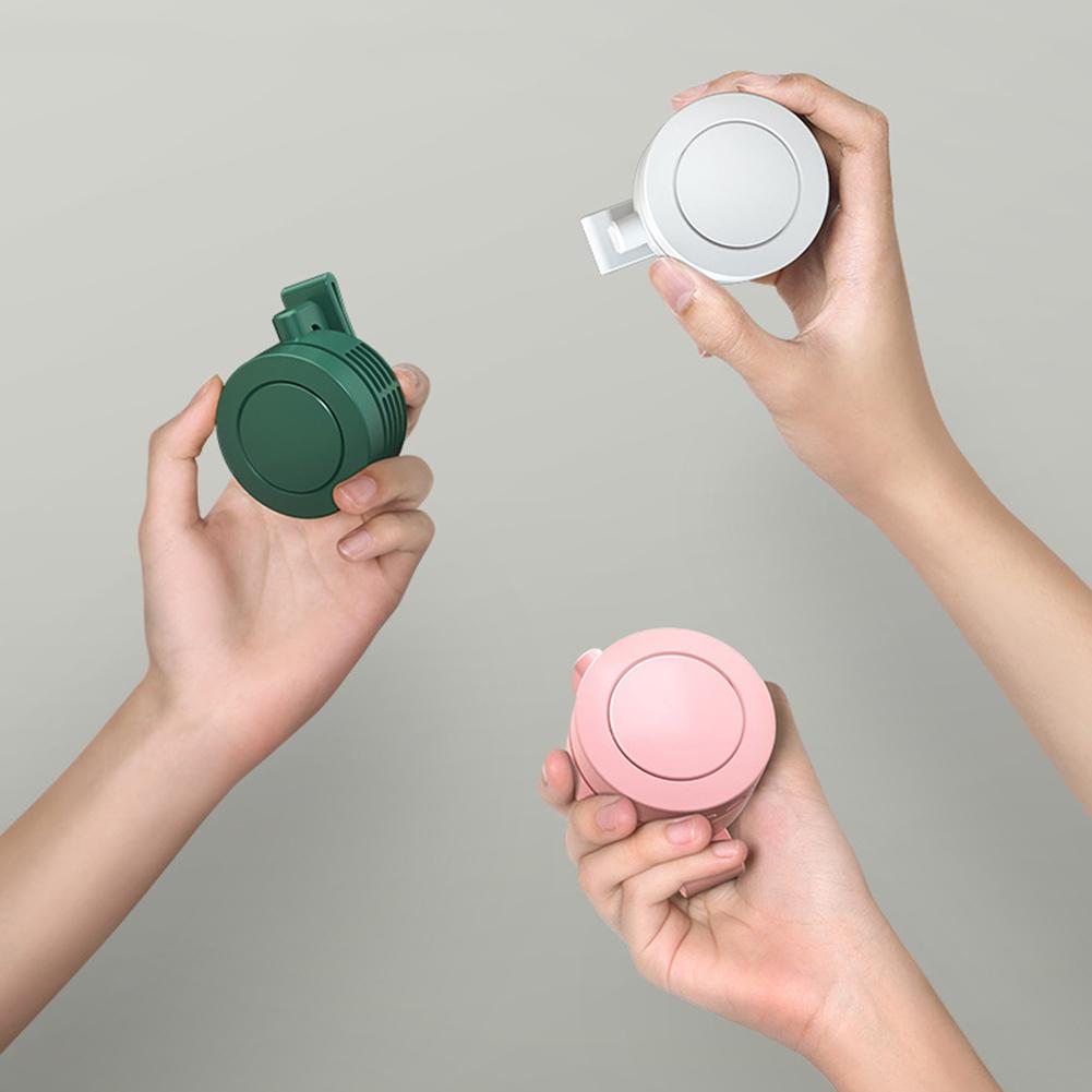 Hanging Neck Waist Fan 3 Speeds Electric Air Cooling Fan USB Charging Bladeless Hanging Fan 900mAh for Outdoor Home Working