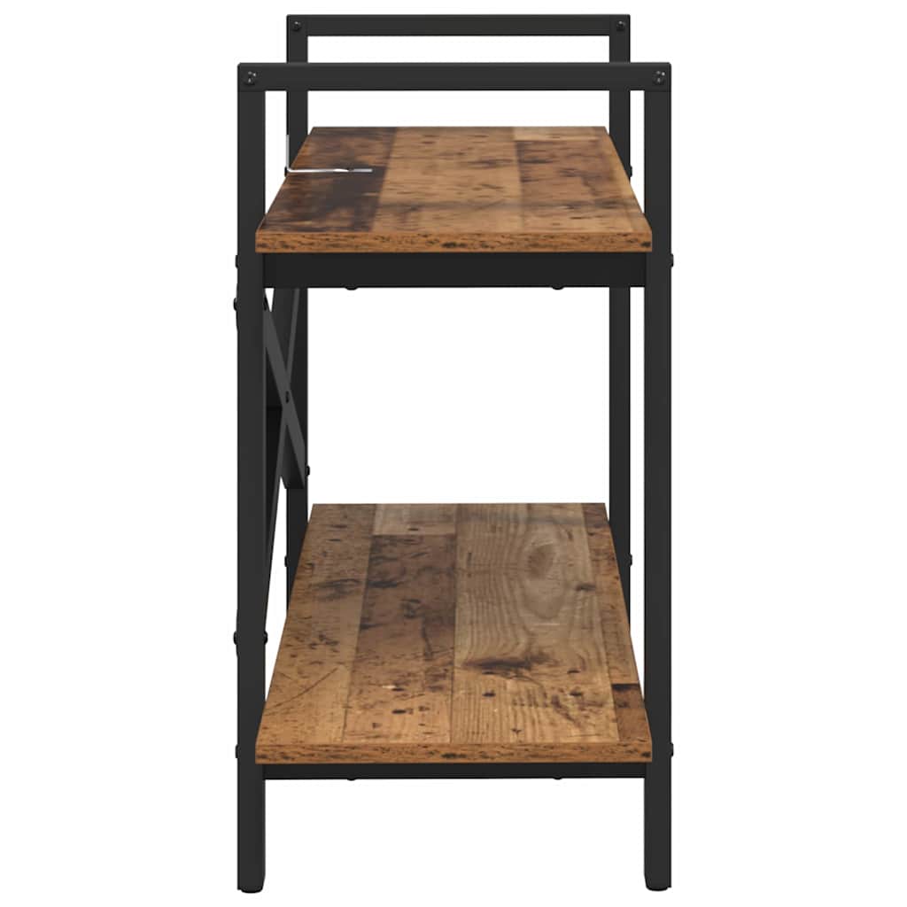 Vintage Wood Bookshelf 100 x 33.5 x 64 cm Particleboard
