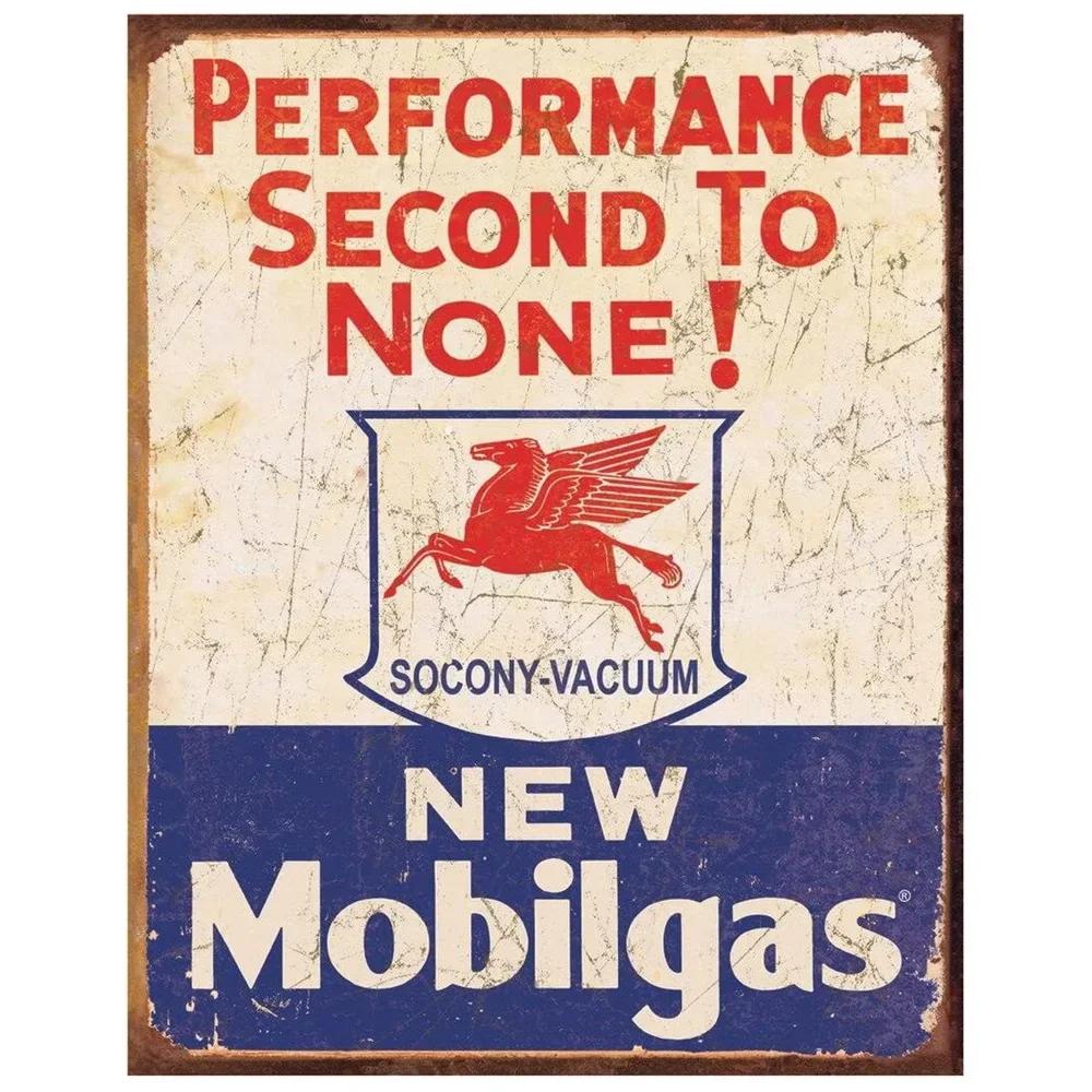 Vintage Metal Tin Signs Gulf Esso Agip Texaco Sinclair Mobile Man Cave Plate Motor Oil Garage Wall Stickers Gas Decor Plaque