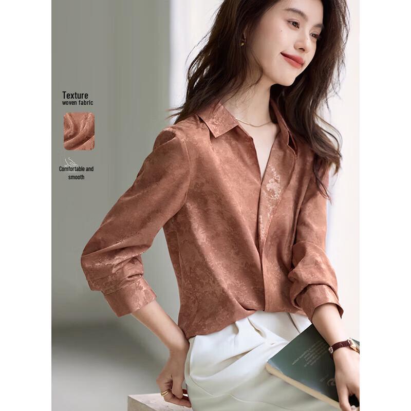 Women s Elegant V-Neck Loose Casual Blouse M