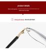 Rimless Photochromic Multifocal Reading Glasses for Near & Far with Smart Zoom