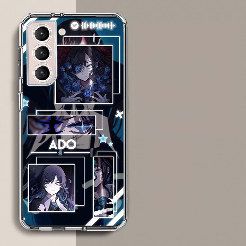 Ado Album Kyogen Phone Case For Samsung Galaxy S25 Edge S24 S23 FE S21 S20 S10 Plus S22 S26 Ultra Cover Clear Cases TPU Capa She