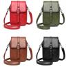 Simple PU Leather Crossbody Bag Solid Color Versatile Single Shoulder Bag Casual Mobile Phe Bag Women