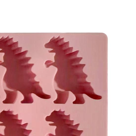 Dinosaur Ice Cube Mold Easy Fill Release 6 Cavity Gojira Ice Tray Freezer Safe Ice Maker for Summer Drinks Cocktail Party