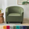 1pc Spandex Bar Armchair Chair Cover Solid Color Club Sofa Covers Removable Washable Armchairs Slipcovers for Living Room Hotel