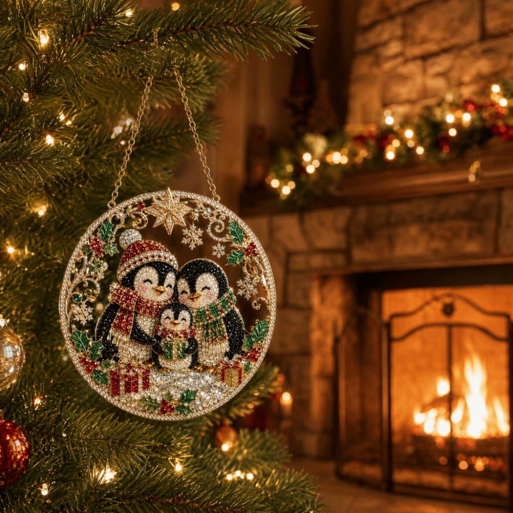 Pearl Beads Christmas Diamond Painting Set Diamond Painting Pendant  Christmas Decoration