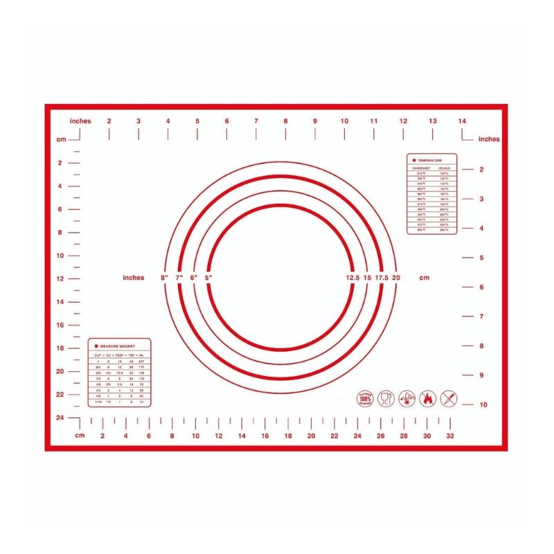 Heat Resistant Silicone Pastry Mats For Oven Microwave Safe Nonslip Surfaces Easy Storage Kitchen Baking Essential