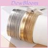 Metallarmband-Set mit geometrischem Design für modebewusste, lässige Frauen