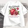 Farm Fresh Pomegranate Fruit Printed TShirt Unisex  Y2K T Shirts AllMatch Summer Clothing Comfortable Top Gothic  Y2k Top