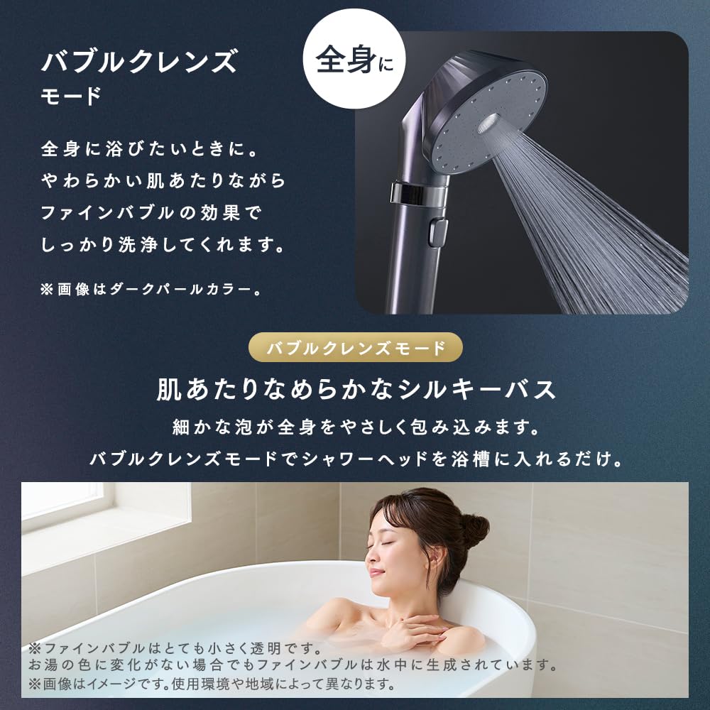 IRIS OHYAMA Shower Head Premium Model with Bubble Technology Bubbles Smaller Than Pores 4 Modes Water Saving FBIA Member Gift Package Included