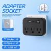 Us Plug Socket Power Socket Without Extension Cord Or Usb Type-C Port Socket , Two Specifications Suitable For Home Offices