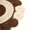 Brown Cotton Braided Placemat -Handcrafted Durable Table Mat for Dining