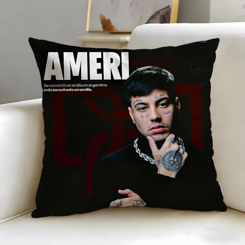 Popular Singer Duki Cushion Cover Soft EasyWash Pillow Case Versatile for Couch Bed Travel and Office