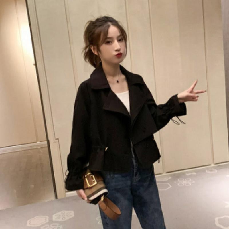 Shop   Women S 2 Way Workwear Trench Cropped Jacket Won Wjk Wb97d85