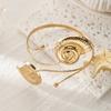 Conch Shell Starfish Bracelet Gold Color Armband Punk Open Arm Bangle  Gift