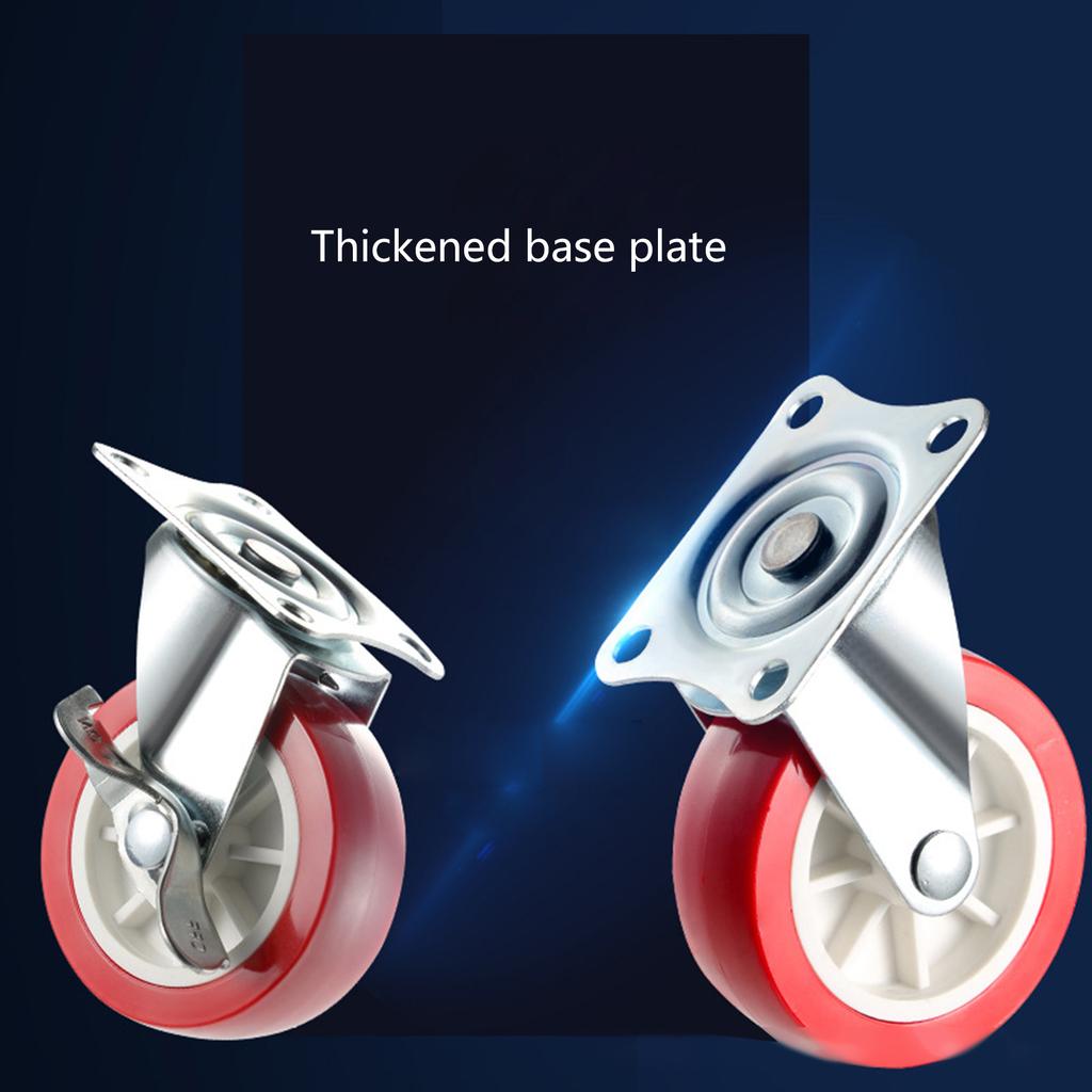 Heavy Duty Universal Casters with Quiet Designs Long Lasting Rotates Caster Wheels for Furniture & Appliance Mobility