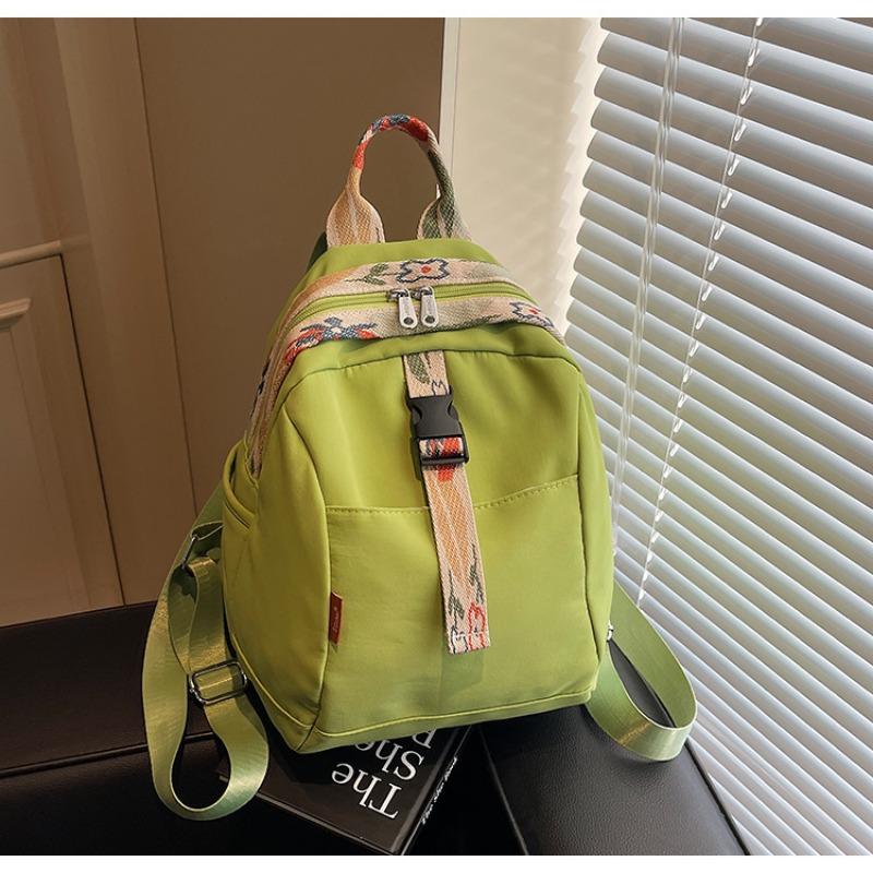 Nylon cloth backpack women's large-capacity leisure niche student schoolbag versatile lightweight travel backpack