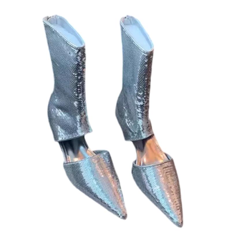 Fashion Pointed Toe Women Heeled Sandals Designer Fashion Shoes Trend Sexy Woman Elegant Shoes 2025 Brand Walking New Sandalias De Mujer