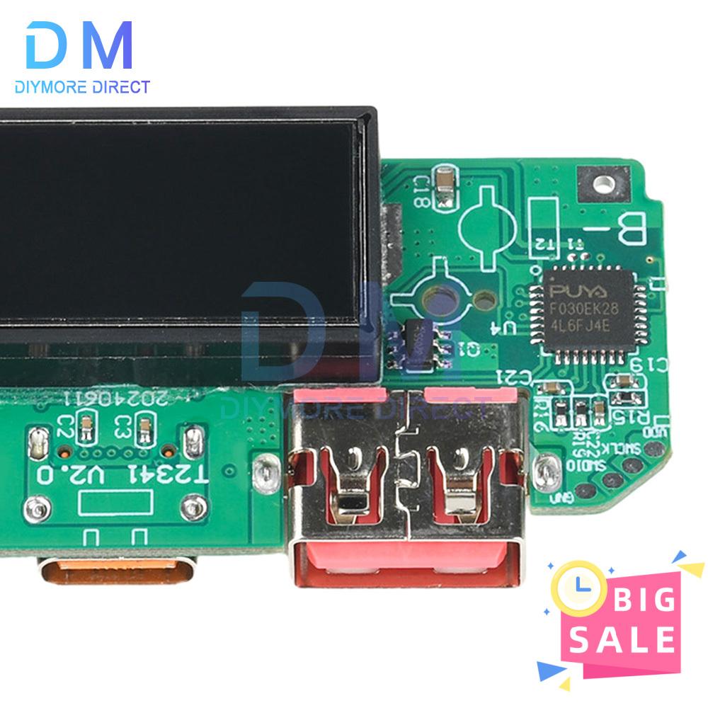 22.5W PD Colorful Display Bidirectional Fast Charger Mobile Power Module Circuit DIY Motherboard 5V 4.5A Type-c USB Interface