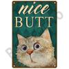 Metal Sign Home Decor Cat Dog Tin Sign Vintage Style Metal Wall Stickers Tin Plaque Retro Metal Poster Metal Plate For Man Cave