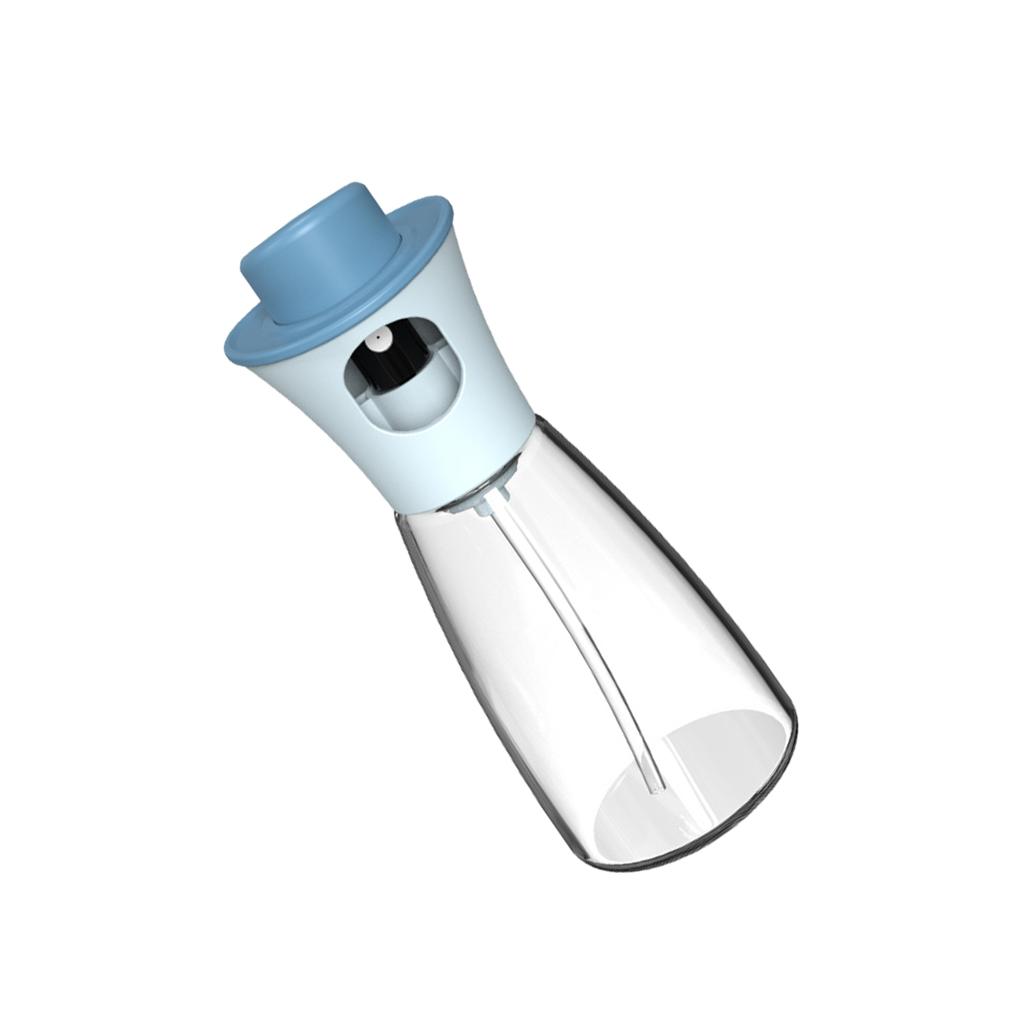 

Бутылка для масла, сменный тип пресса, герметичный прозрачный герметичный распылитель с широким горлом для кухни и ресторана, инструмент для дозатора синий