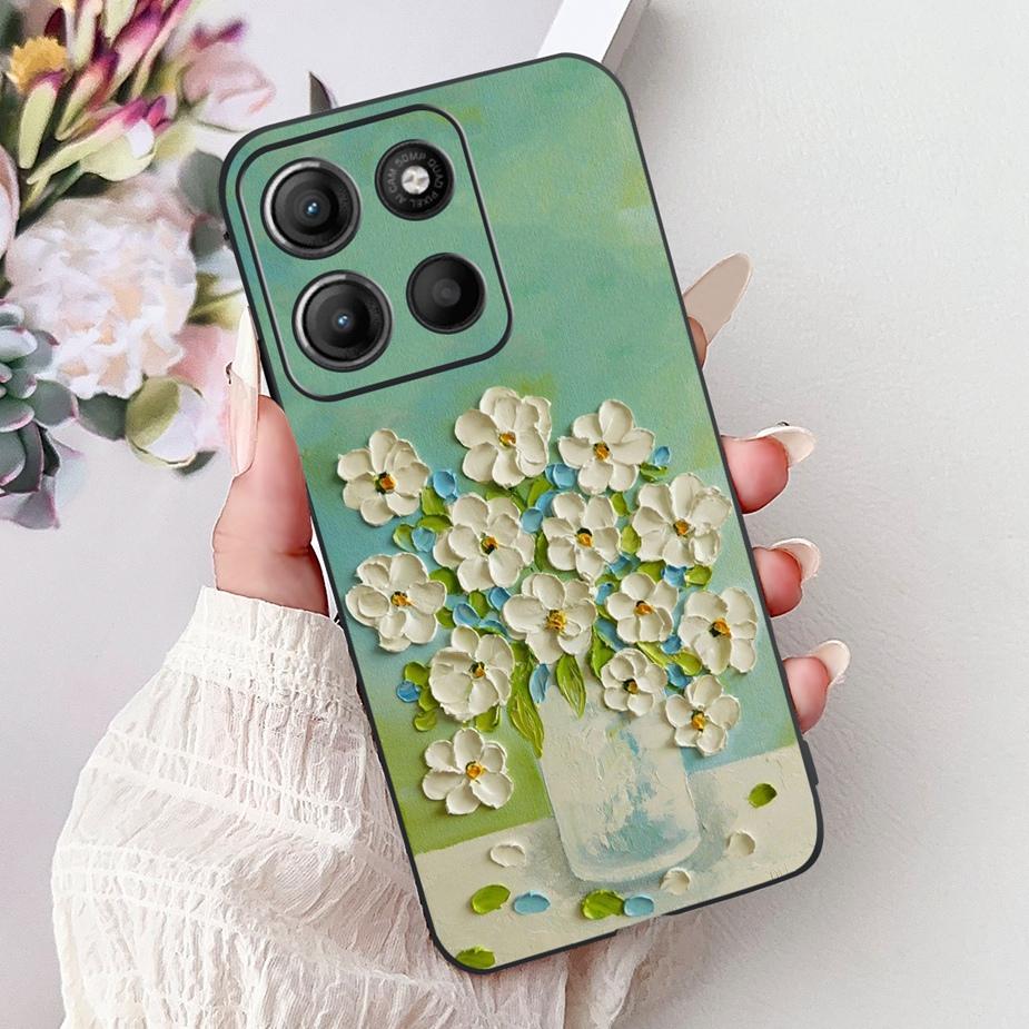 For Motorola Moto G15 Case Stylish Painted Cover Shockproof Soft TPU Phone Case For Motorola G15 G 15 MotoG15 Fundas 6.72'' Capa
