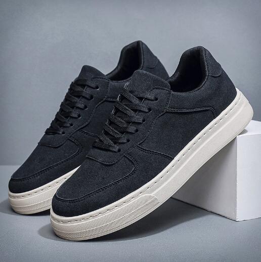 

Весенне-осенние новые мужские низкие кеды, спортивная повседневная обувь для молодых мужчин, кеды в корейском стиле, модные трендовые кроссовки M974 45 чёрный