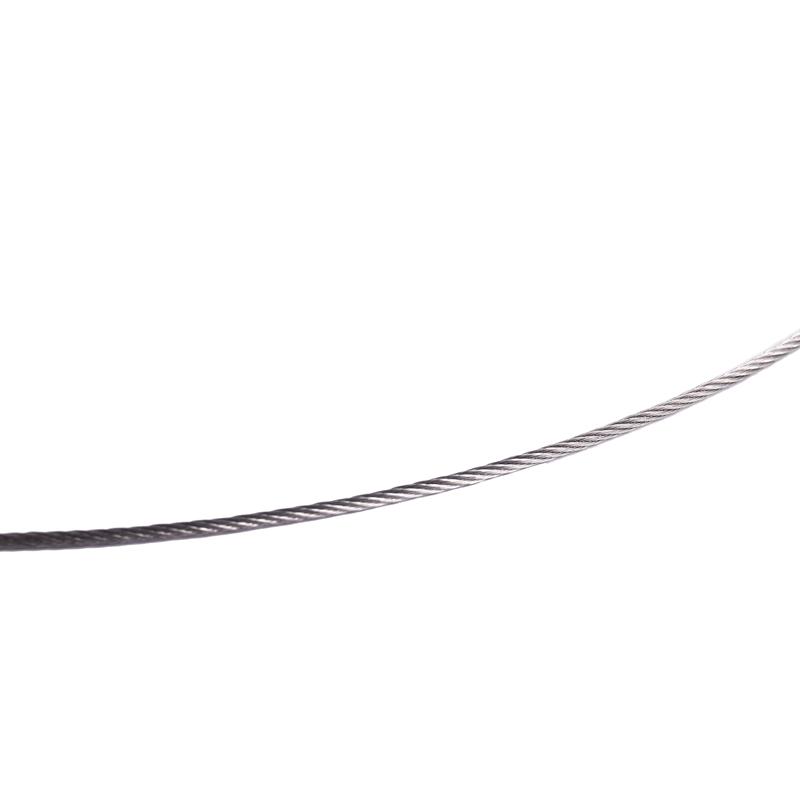 A96I- Hoisting Lifting 7X7 1Mm Dia Stainless Steel Flexible Wire Rope 177Ft