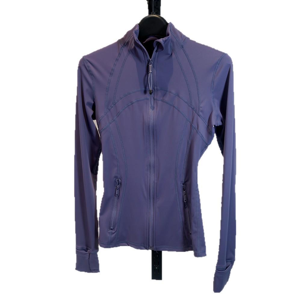 Women's Spring Yoga Sport Jacket - Tight Fit, Casual Jogging, Breathable, Zippered, Stand-Up Collar, Long Sleeve.