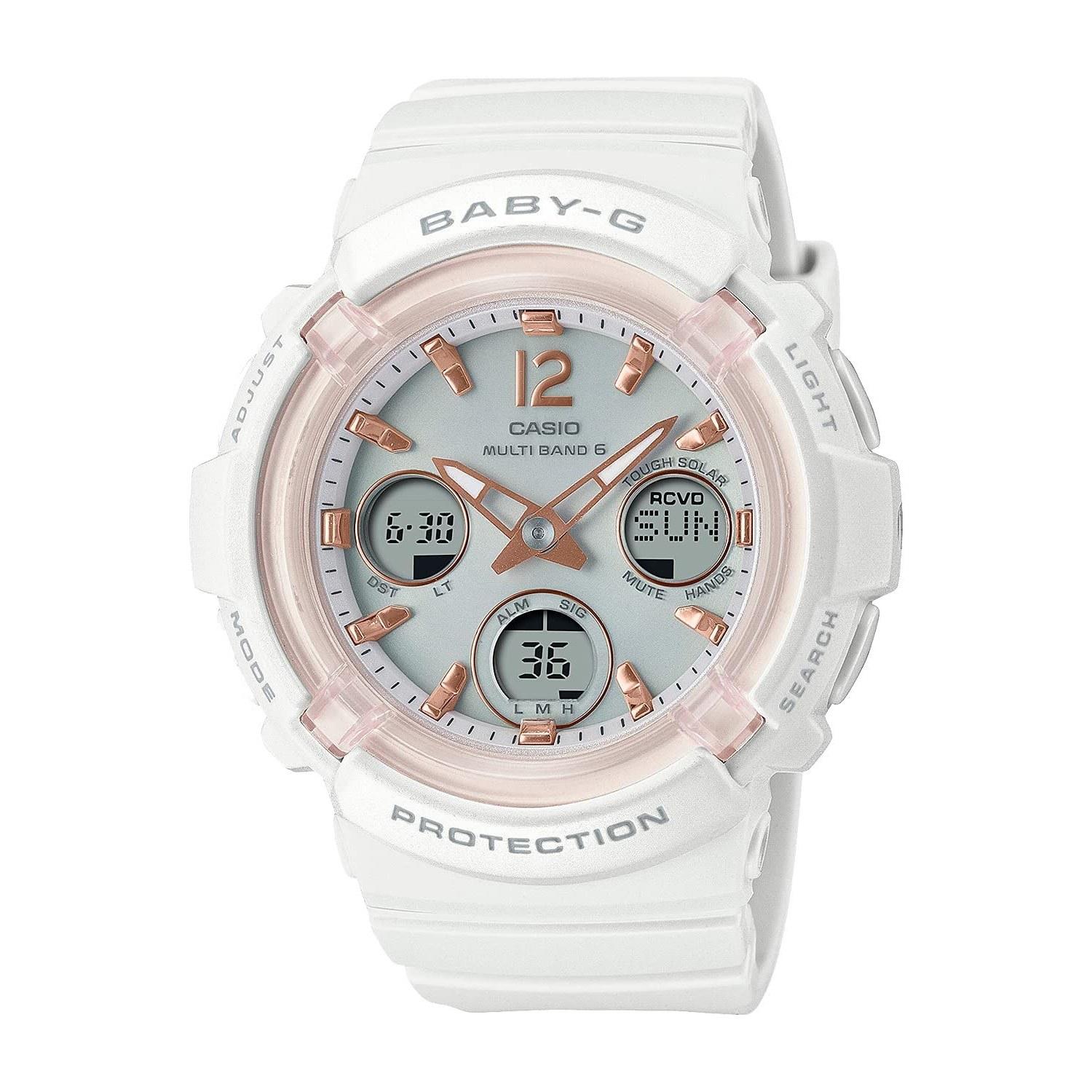 Casio Wristwatch Baby-G Domestic Genuine Product Radio Solar BGA-2800-7AJF Ladies White