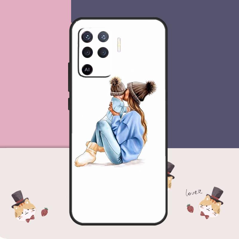 Baby Mom Daughter Girl Son Dad Case For Oppo A60 A40 A80 A5 Pro A15 A16 A17 A57 A77 A94 A74 A54 A76 A96 A18 A38 A58 A78 A98