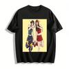 Best Friends Heart Print T-shirts Cool BFF Matching Tops Casual Streetwear For Daily Outfits Pure Cotton T-shirt
