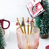 Elk Pendant Christmas Spoon Set Creative Tableware Dessert Spoon Creative Coffee Spoon  Christmas