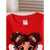 European sizes Girls Soft Crewneck Sweatshirt Cute Fairy Girl with Star Wand Print, Casual for Fall Winter, Ideal Holiday Present.