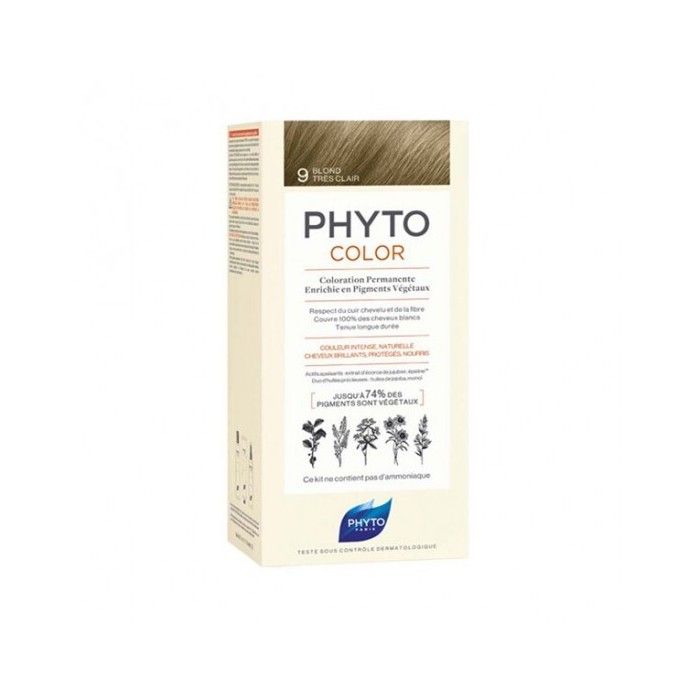 Phytocolor 9 Very Light Blond Permanent Hair Color 112ml