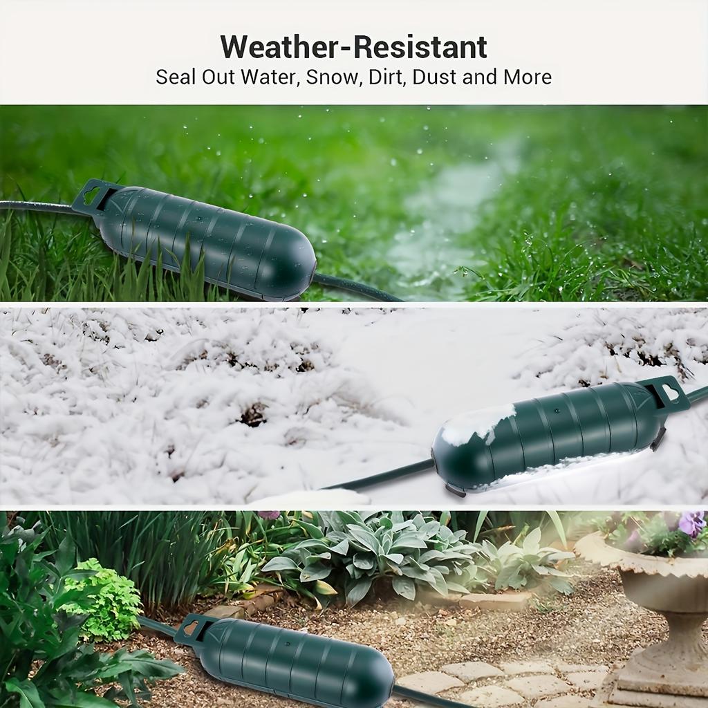 4pcs Outdoor Extension Cord Safety Cover Seal,Weatherproof Electrical Connection Box to Protect Outdoor Outlet Plug