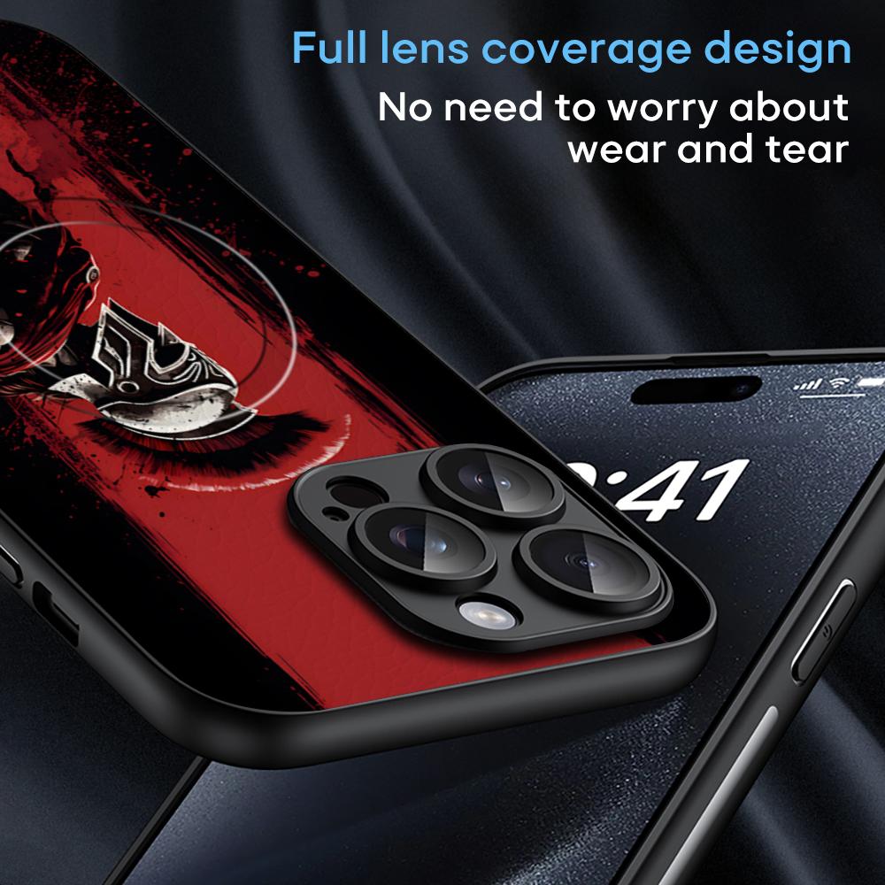Spartan Warrior Hot Cool Phone Case For iPhone 17 16 15 14 13 12 11 Plus Pro Max  High-end Luxury Magsafe Sheepskin