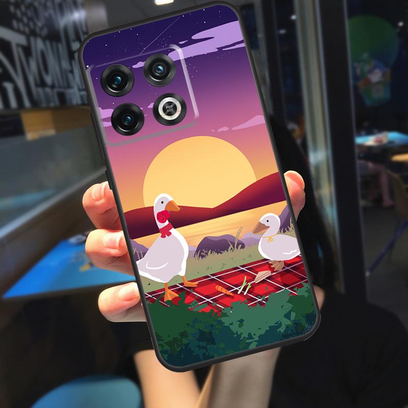 Cartoon Cute Goose Game Funda For OnePlus 13R 13 12 R 11 9 10 Pro 8T 9RT 10T OnePlus Nord CE 4 2 3 Lite N20 N30 Case