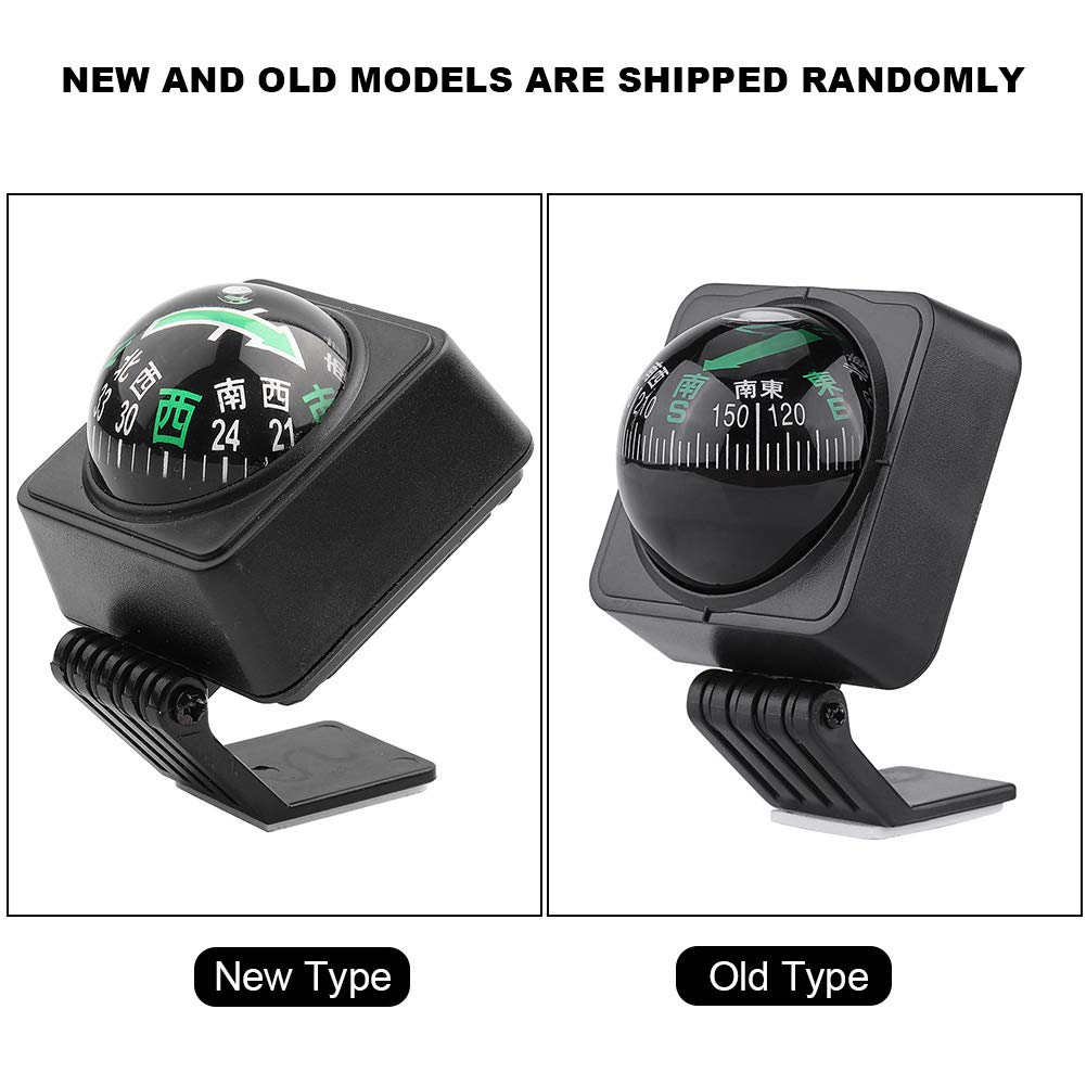 KIMISS Adjustable Car Dash Mount Compass Outdoor Navigation Compass Digital Hiking Oriented Guide Ball Truck Auto Marine Boat