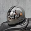 ORZ Retro full face motorcycle helmet - Classic design, suitable for both men and women, with safety protection certified by 806