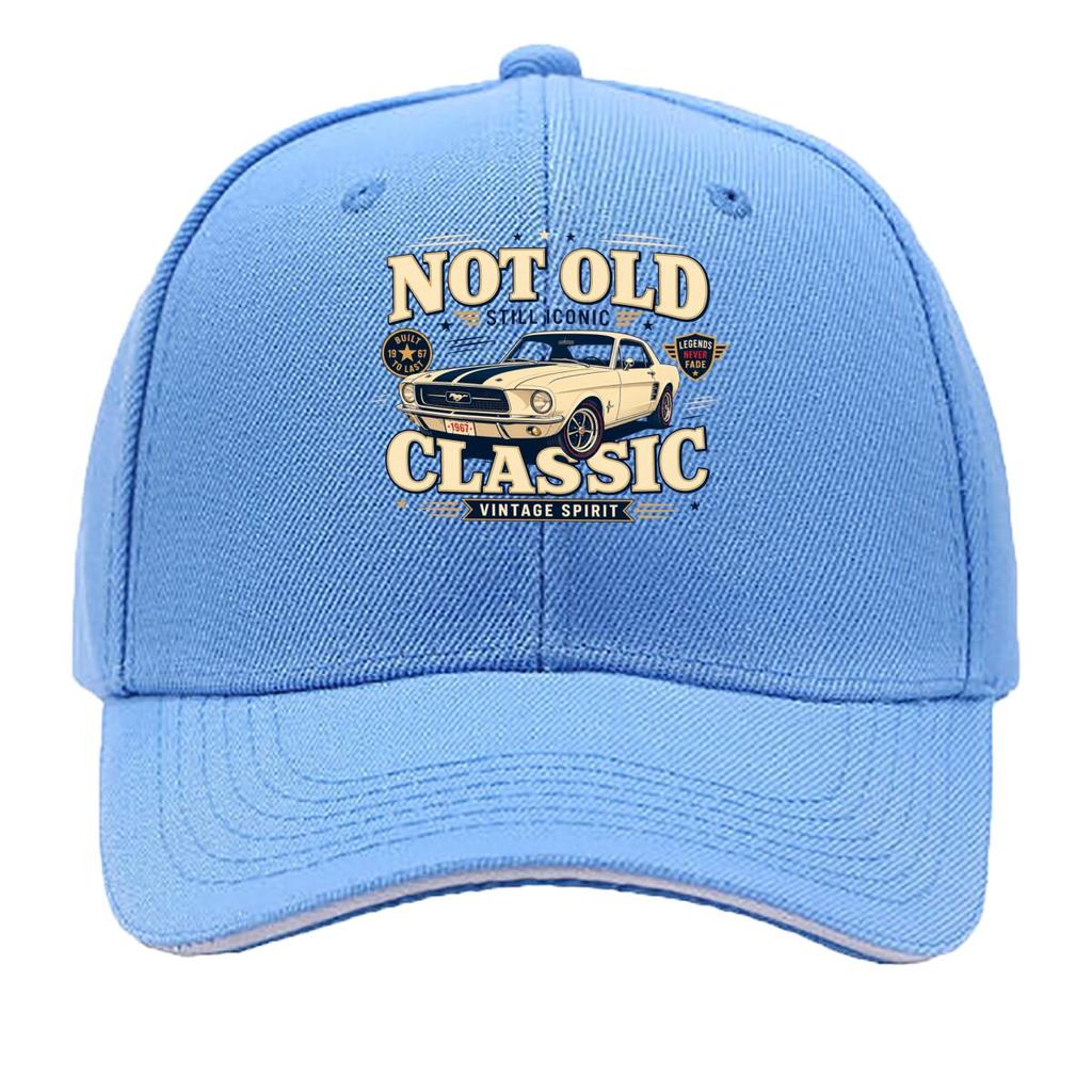 Vintage Car Lover Bold Slogan Design Sandwich Baseball Cap Sun Cap Outdoor Workouts Hat