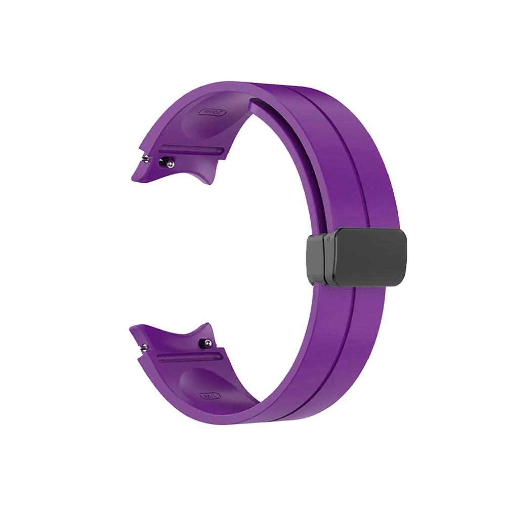 No Gap Silicone Strap For Samsung Galaxy Watch 6 5 4 40mm 44mm 5 Pro 45mm Magnetic Bracelet Band For Watch 6 4 Classic Watchband