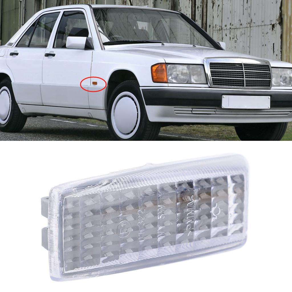 Carcasă Lampă de Semnalizare Laterală Capac Protector Lampă Semnalizare Laterală 1248202321 Înlocuire pentru Clasa C Clasa E Clasa SL W124 W140 R129