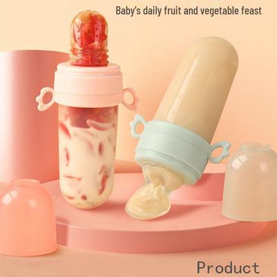 Baby Silicone Teether & Feeder: Rice Cereal, Fruit, Vegetable