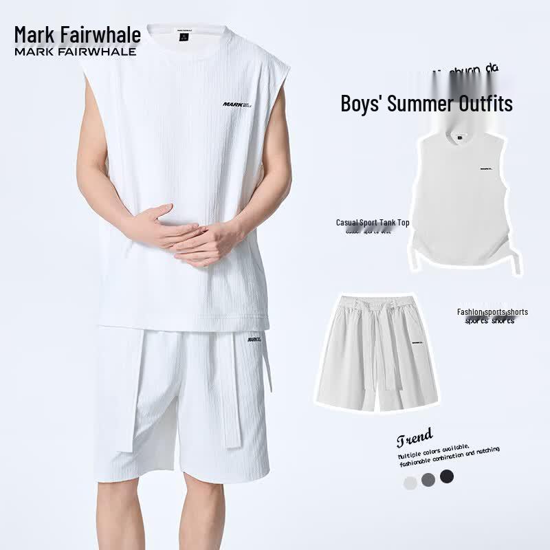Mark Fairwhale Men s Sleeveless Quick-Dry Basketball Set 3XL