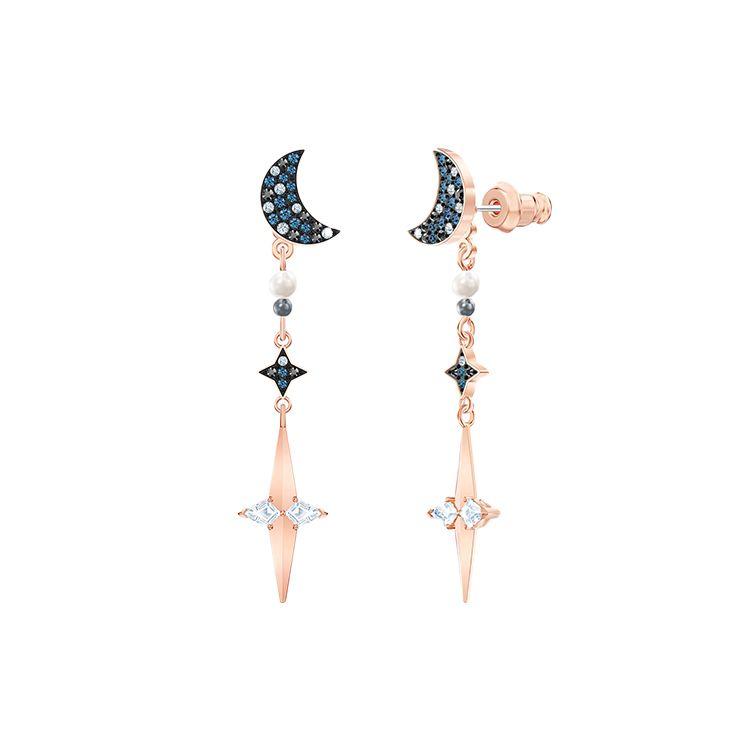

Swarovski Symbolica Star Moon Crystal Earrings Women earrings Blue 5489533 Box (Random Color),5489533 Blue Earring Post Style