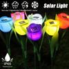 1/2PCS Solar Tulip Lights Outdoor Waterproof Garden Lights Automatic On At Dusk Mood Lighting for Yard Pathway