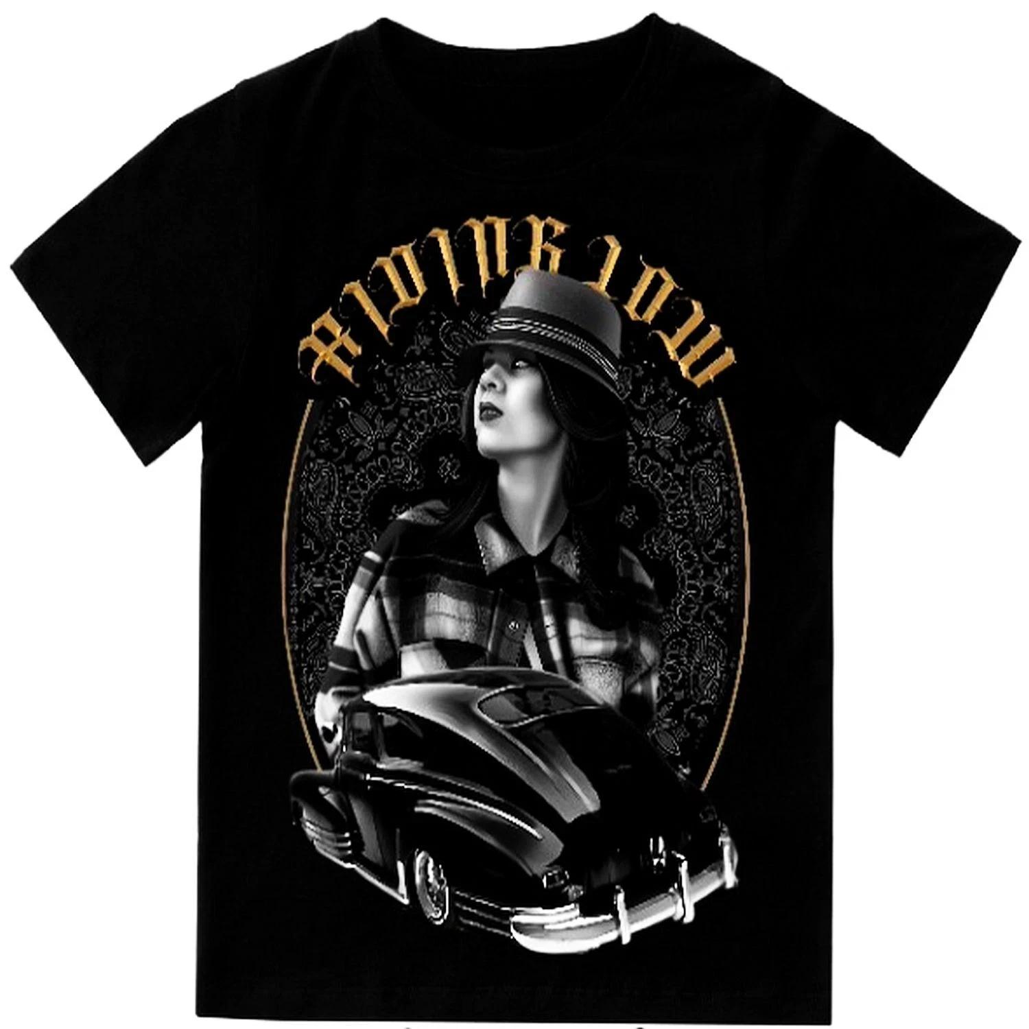 Riding Low Lowrider Men s T Shirt Classic Car Graphic Print On Shaka Wear Tee M
