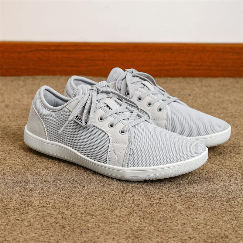 

Новая широкая обувь унисекс, мужские туфли с дышащей сеткой, босиком, с широким носком, фирменные туфли на плоской подошве, мягкая подошва с нулевым падением, кроссовки с широким носком, большой размер 37