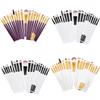 Makeup Brush Set 20pcs Synthetic Fiber Long Handle With Transparent Pouch For Daily Beauty Routine